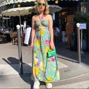 H&M Halterneck Floral Dress New